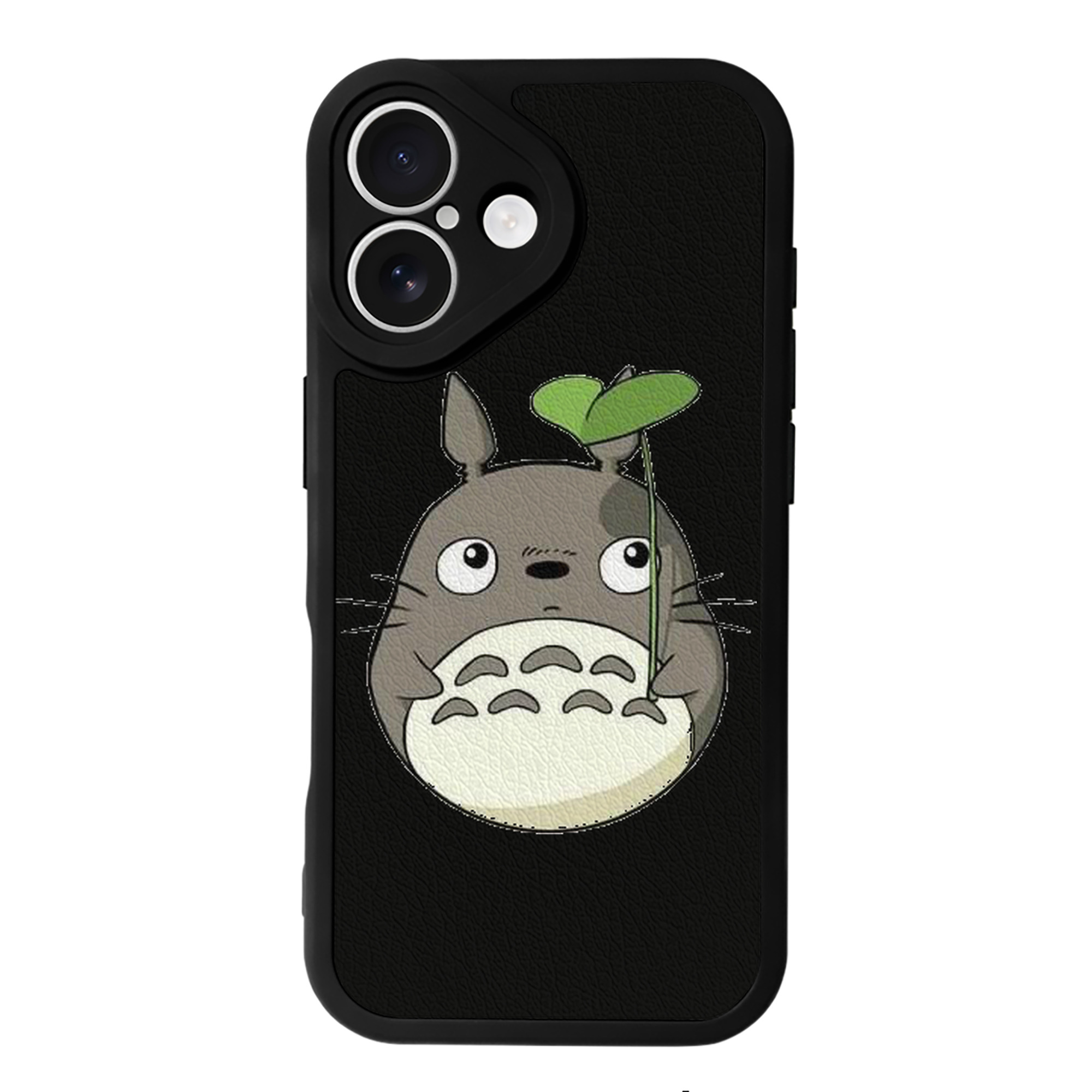 （画像用） となりのトトロ 草壁メイ 草壁サツキ My Neighbor Totoro Satsuki Kusakabe Mei Kusakabe 【iPhone 16シリーズ対応】シリコンスマホケース（レザー調） 材質：シリコン